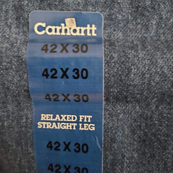 CARHARTT FRB160 DNM FR Flame Resistant Fire HRC 3 Blue Jeans Men's 42‎ x 30 NEW - Picture 7 of 10